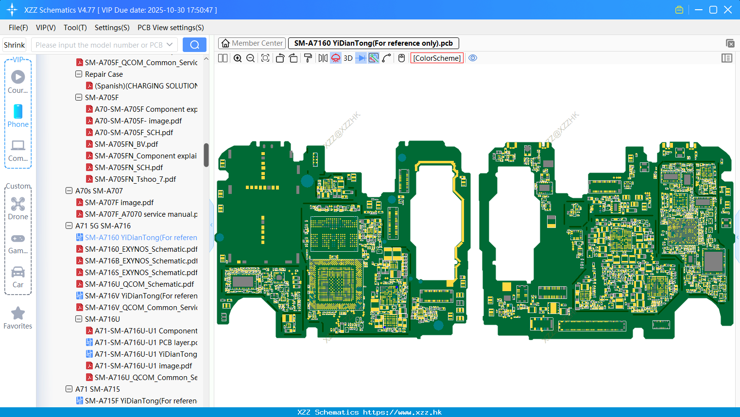 Samsung SM-A7160 bitmap(For Reference Only)